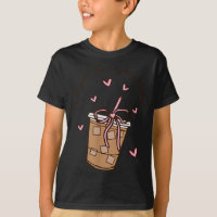 Iced Coffee Quote Saying Sarcastic Nk Girly Bow He