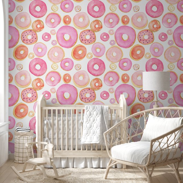 Iced Pink Doughnuts Wallpaper (Kids)