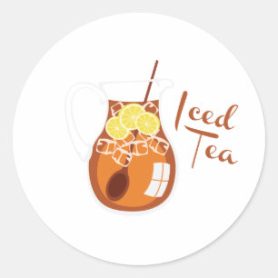 Iced Tea Classic Round Sticker