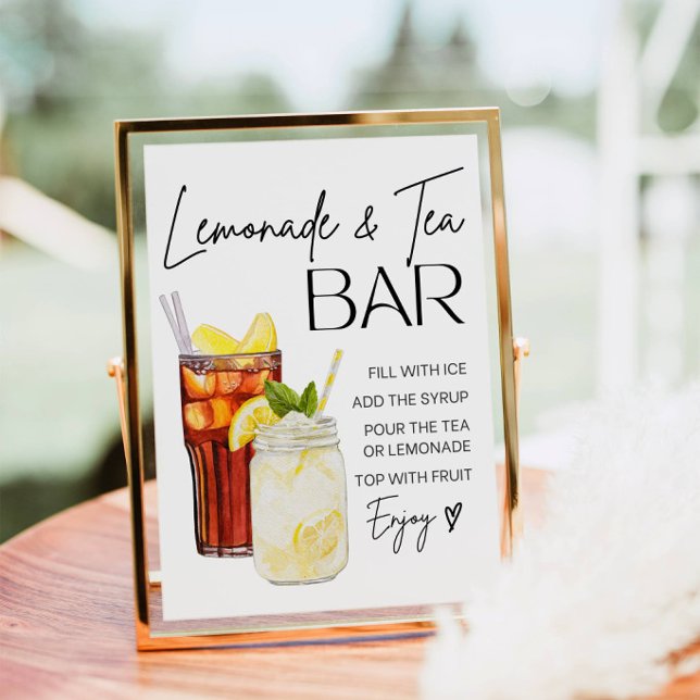 Iced Tea & Lemonade Bar Sign Print (Creator Uploaded)
