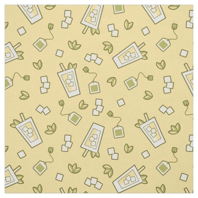 Iced Tea Pattern Fabric (Swatch)