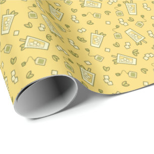Iced Tea Pattern Wrapping Paper