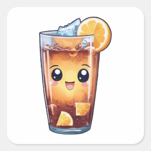 Iced Tea Square Sticker