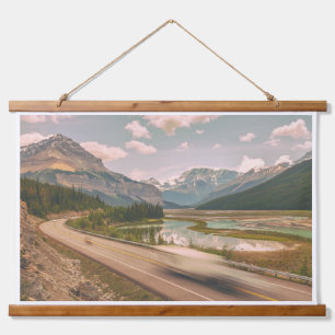 Icefield Parkway Road Hanging Tapestry