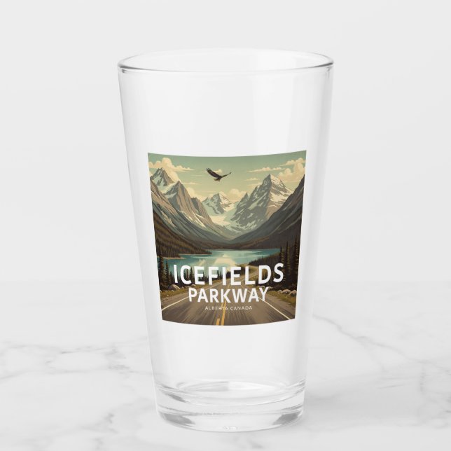 Icefields Parkway Alberta Canada Eagle Glass (Front)