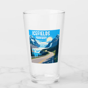 Icefields Parkway Alberta Canada Landscape Glass
