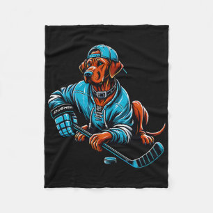 Icehockey Rodesian Ridgeway Dusher Hockey Spirit Fleece Blanket