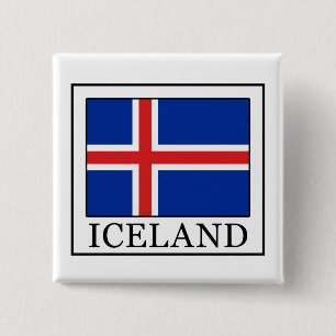 Iceland 15 Cm Square Badge
