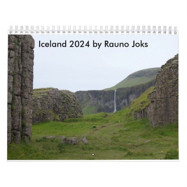 Iceland 2024 Calendar by Rauno Joks  (Cover)