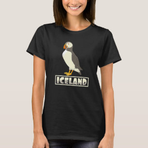 Iceland Animals Cute Graphic Atlantic Puffin T-Shirt