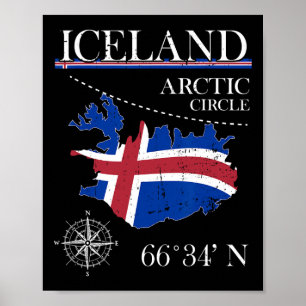 Iceland - Arctic Circle - Polar North Island Icela Poster