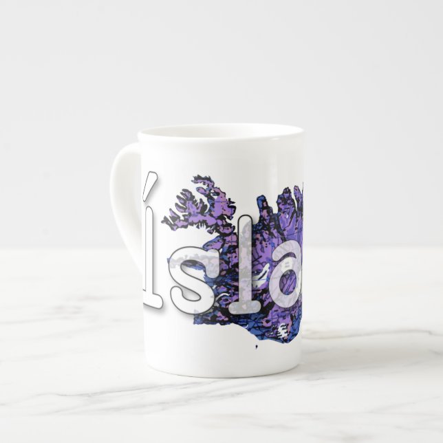 Iceland Bone China Mug (Front Left)