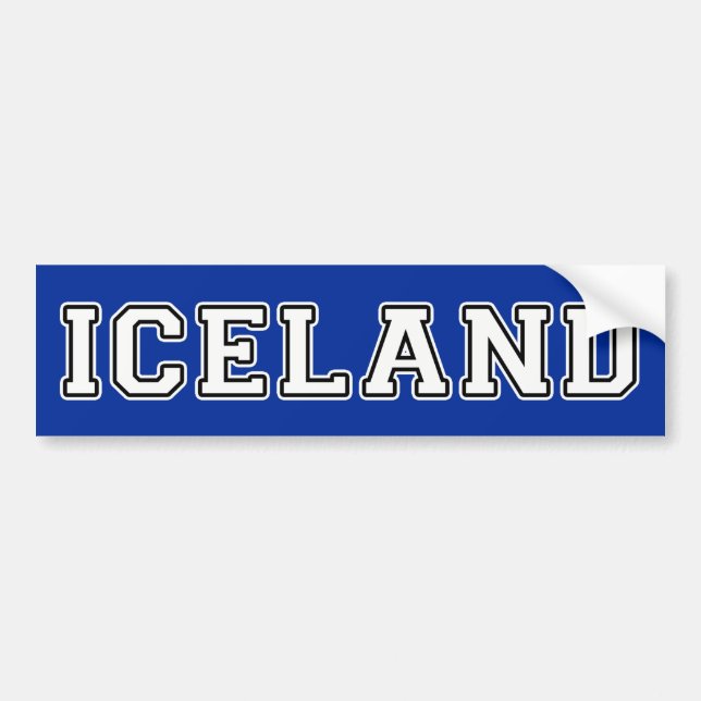 Iceland Bumper Sticker (Front)