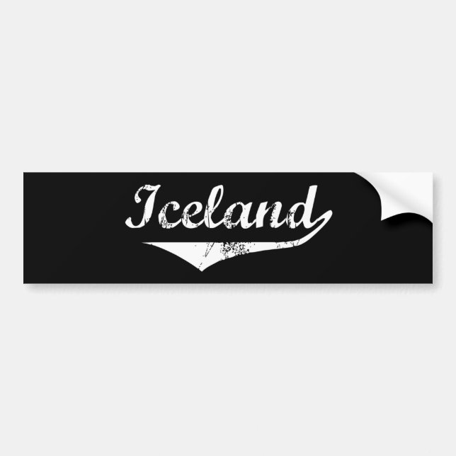 Iceland Bumper Sticker (Front)