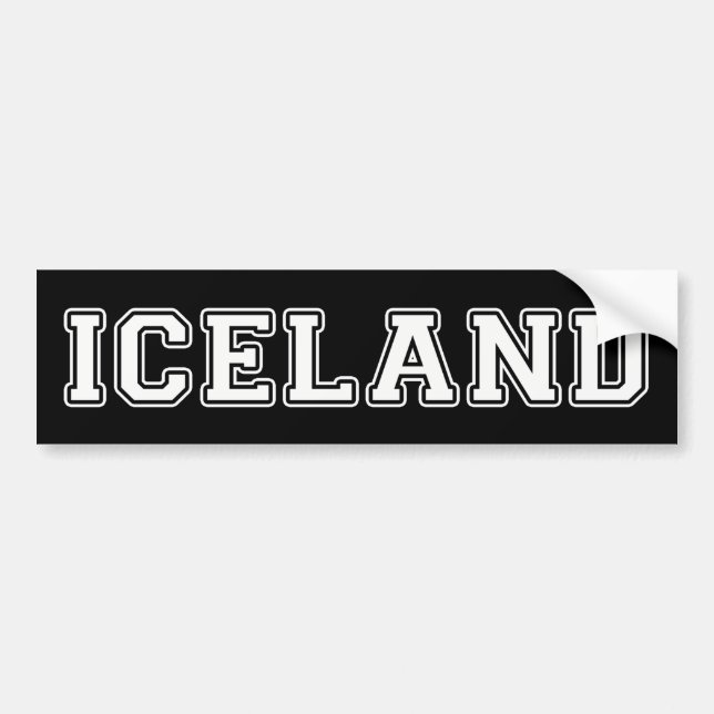 Iceland Bumper Sticker (Front)