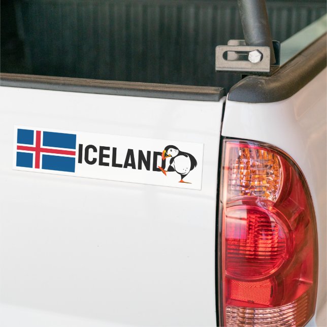 Iceland Bumper Sticker (On Truck)