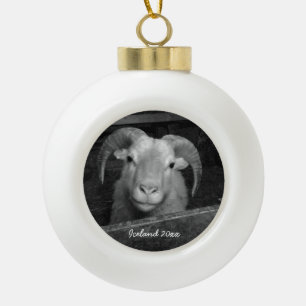 Iceland - Ceramic Ball Ornament