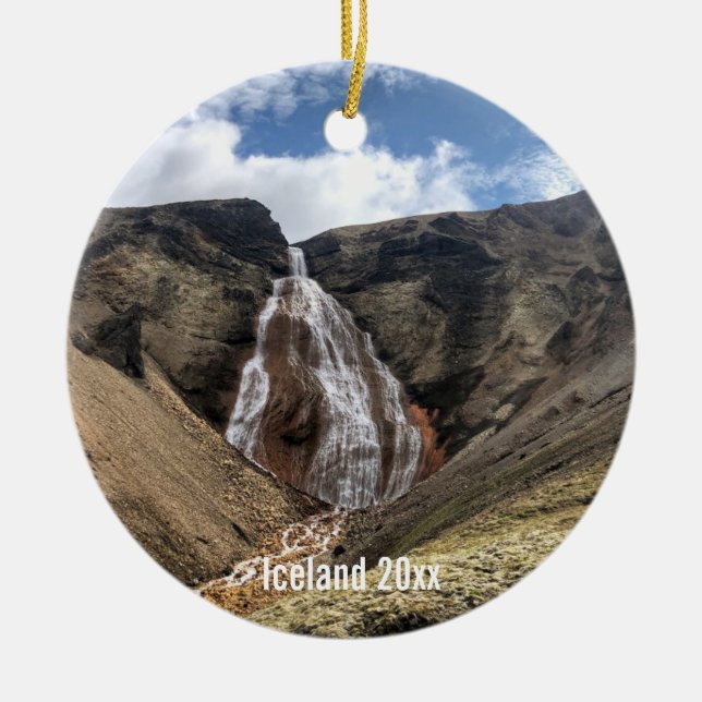 Iceland - ceramic ornament (Front)