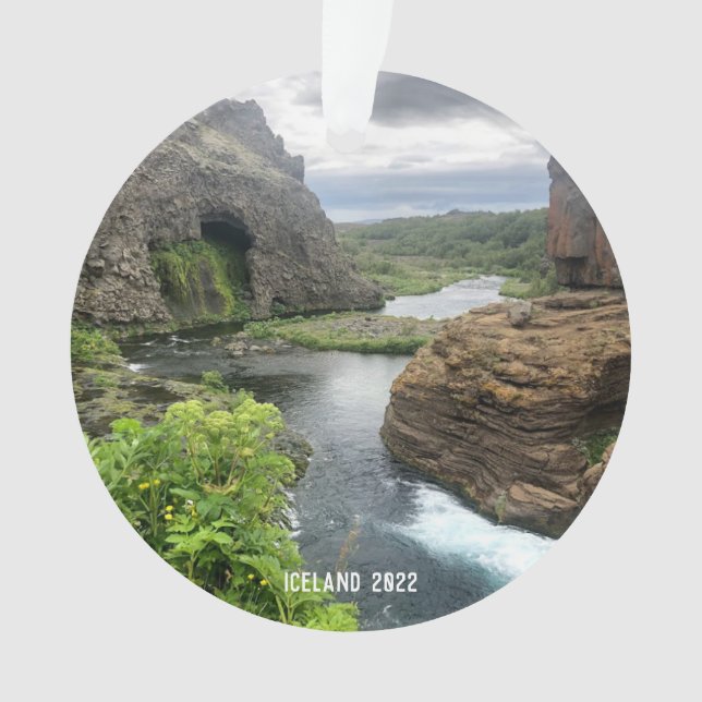 Iceland - ceramic ornament (Front)