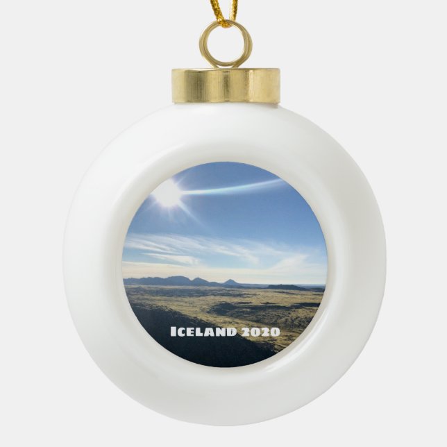 Iceland - Ceramic Ornament (Front)