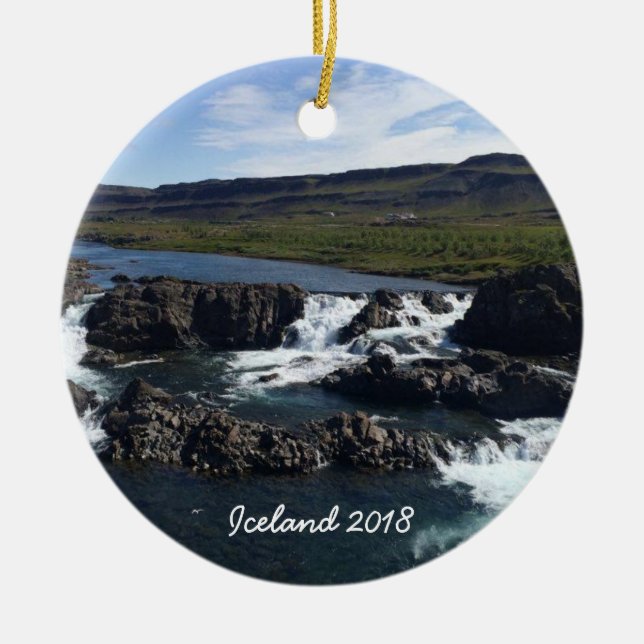 Iceland - ceramic ornament (Front)
