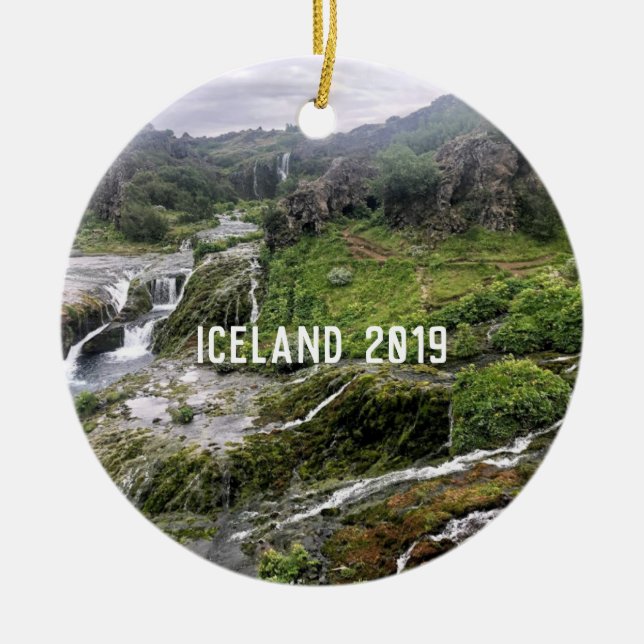 Iceland - ceramic tree decoration (Front)