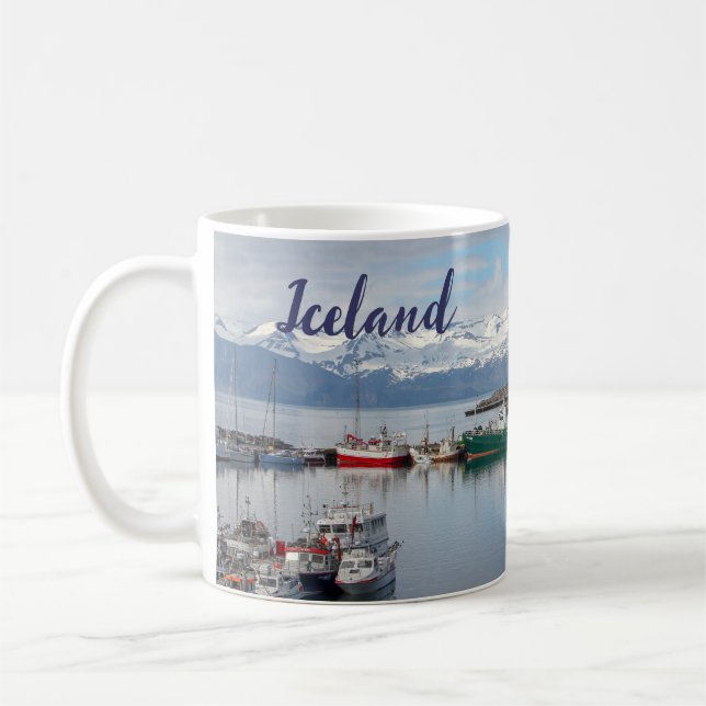 Iceland Coffee Mug Cup Husavik Souvenir Memento (Left)