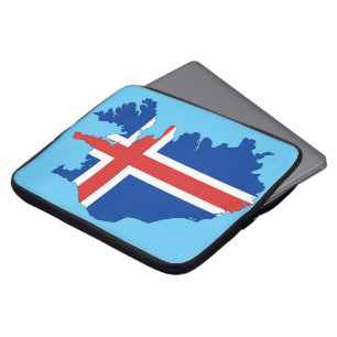 Iceland country flag laptop sleeve