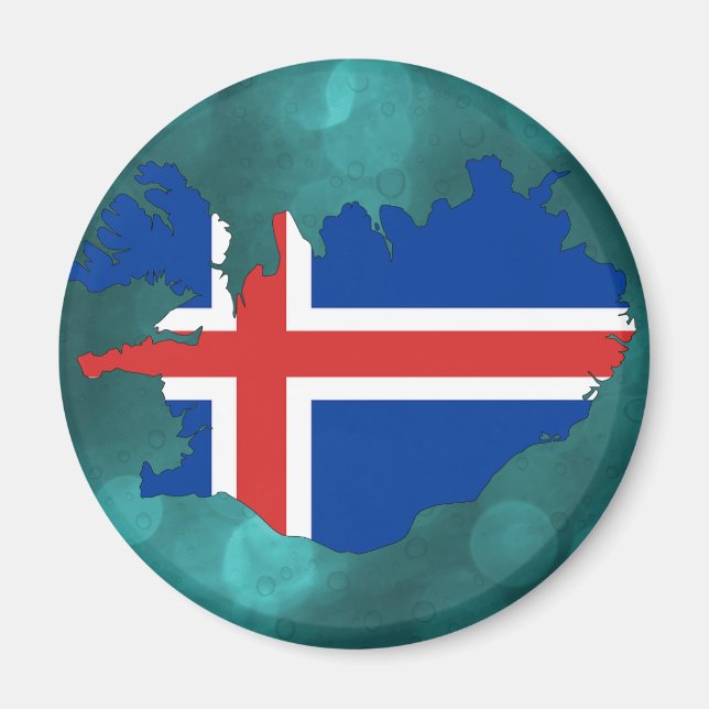 Iceland country flag magnet (Front)