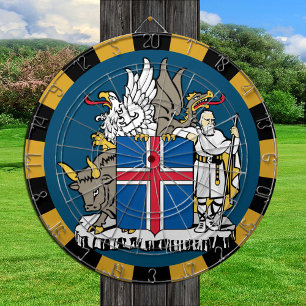 Iceland Dartboard & Flag darts / game board