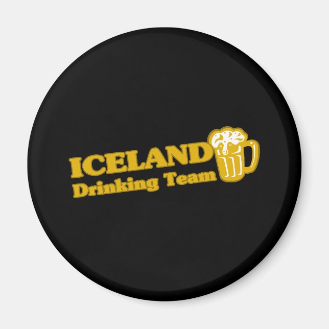 Iceland Drinking Team Magnet (Front)