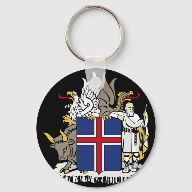 iceland emblem key ring (Front)