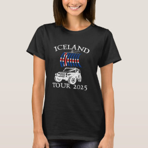 Iceland Flag 2025 Tour Off-Roader Travel Souvenir T-Shirt