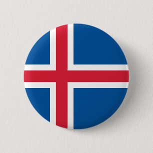 Iceland Flag 6 Cm Round Badge