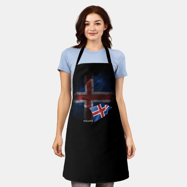 Iceland flag apron (Worn)