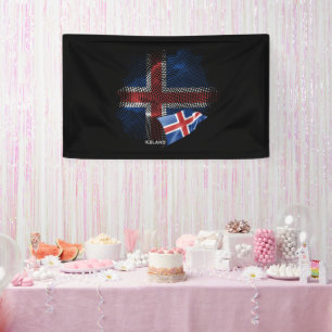 Iceland flag banner