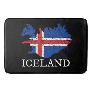 Iceland Flag Bath Mat
