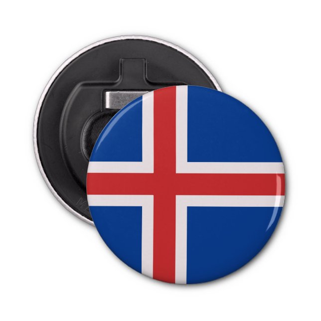 Iceland flag bottle opener (Front)