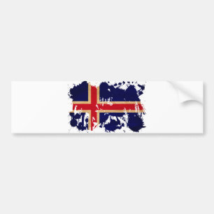 Iceland Flag Bumper Sticker