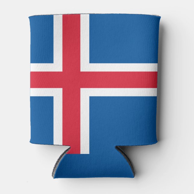 Iceland flag  can cooler (Front)