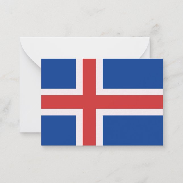 Iceland flag card (Front)