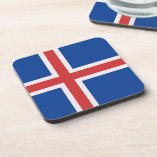 Iceland flag coaster