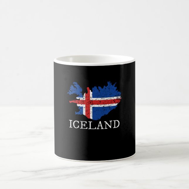 Iceland Flag Coffee Mug (Center)