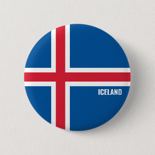 Iceland Flag Cute Patriotic 6 Cm Round Badge