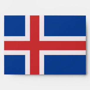 Iceland flag envelope