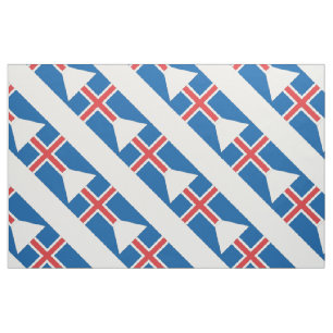 Iceland Flag Fabric