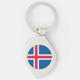 Iceland Flag Key Ring