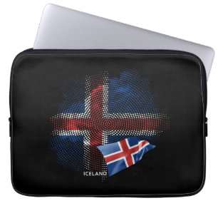 Iceland flag laptop sleeve