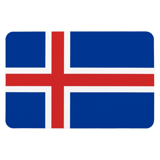 Iceland Flag Magnet (Horizontal)