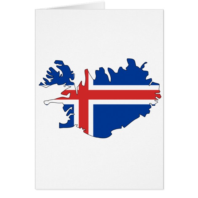 Iceland flag map (Front)